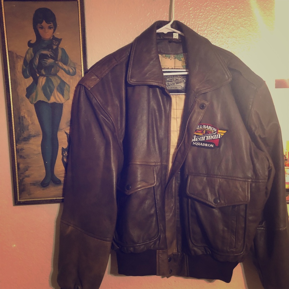 Red Baron Squadron size M bomber jacket